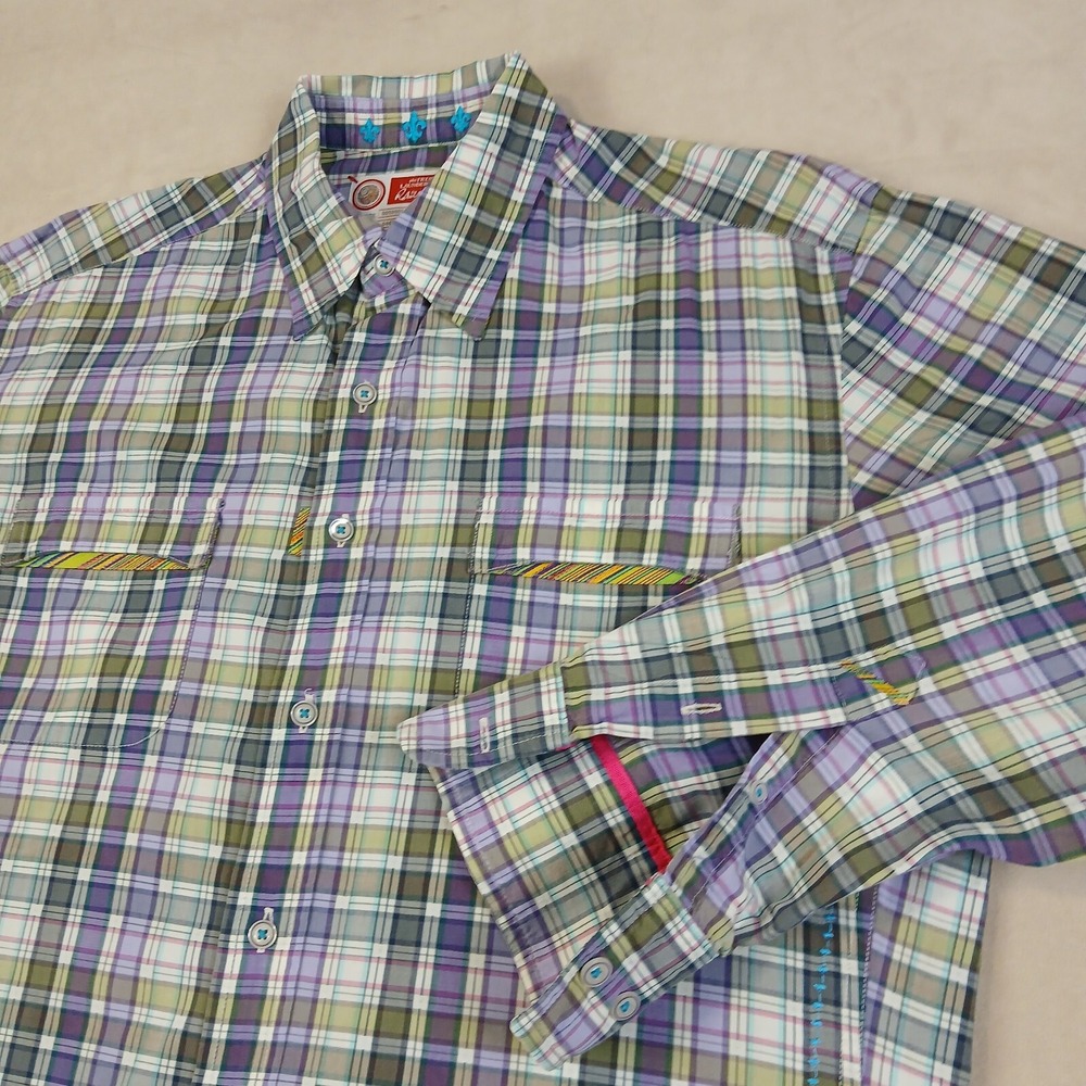 Robert Graham Large Mens Shirt Casual Long Sleeve Colorful India